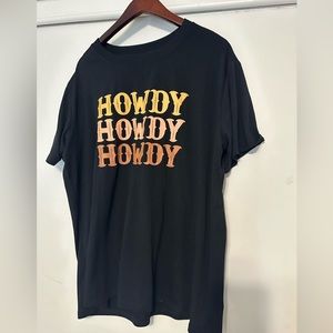 XXL Black Howdy tee from Amazon. Washed but never worn.